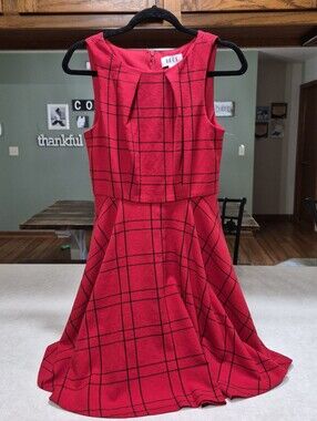 Elle Red & Black Dress